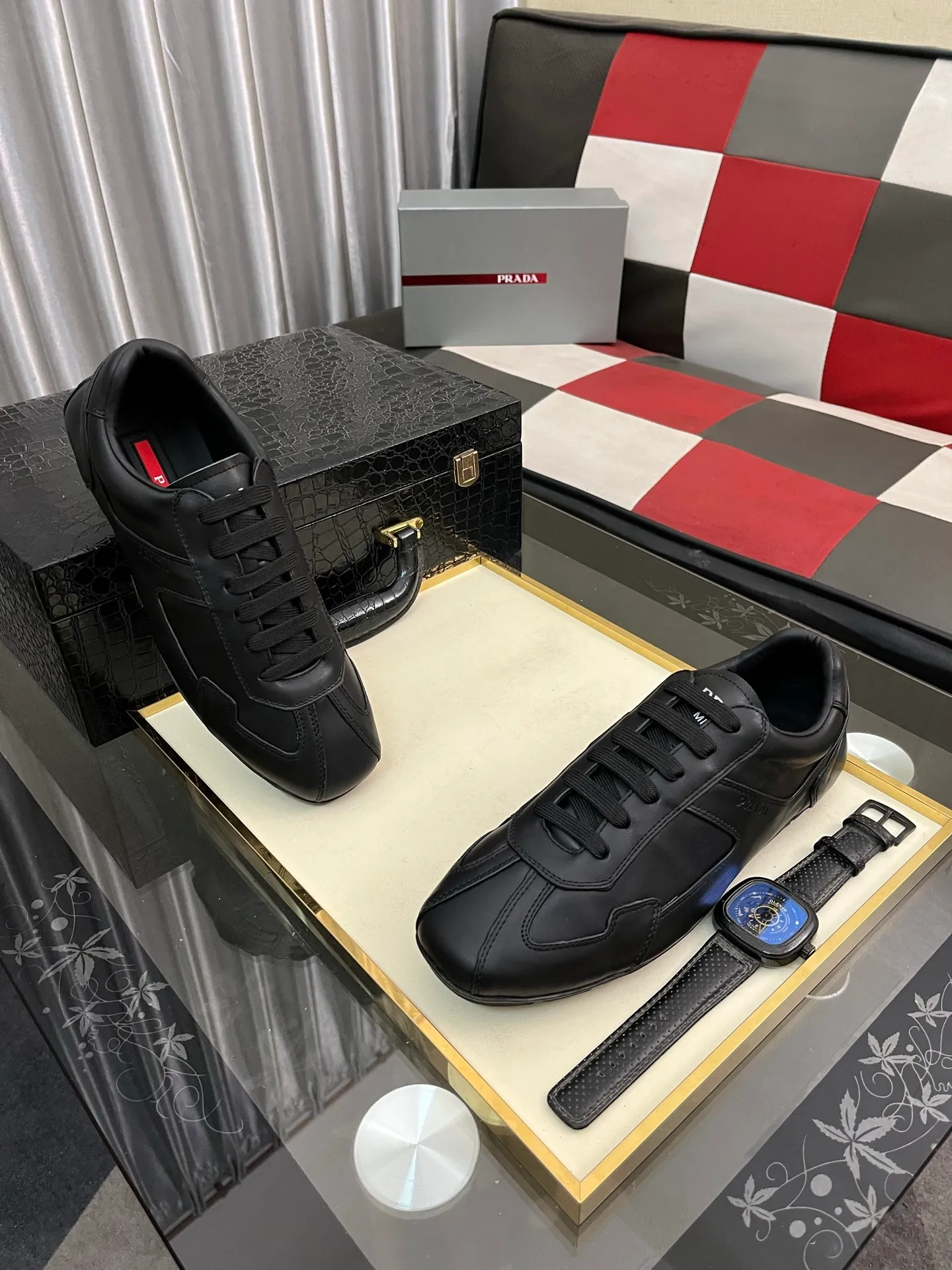 Men's men's shoes 💰458⌚️⌚️prada: New casual shoes for spring and summer, sports sneakers, fabric: imported cowhide, lining: original lining, sole: original sole, size: 38-443️⃣colors available